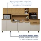 Armário De Cozinha 13 Portas 2 Gavetas Capitólio Cinamomo/off