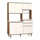 Armário De Cozinha 140cm 6 Portas 2 Gavetas Diana Luciane Móv