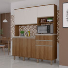 Armário De Cozinha 160cm 6 Portas 2 Gavetas Diana Luciane Móv