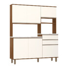 Armário De Cozinha 160cm 6 Portas 2 Gavetas Diana Luciane Móv