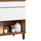 Armário De Cozinha 1 Porta 2 Gavetas Mel/branco Pa8111p - Del