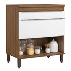 Armário De Cozinha 1 Porta 2 Gavetas Mel/branco Pa8111p - Del