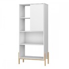 Armário De Cozinha 1 Porta 3 Prateleiras Branco/pinus Claro B