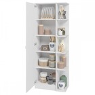 Armário De Cozinha 1 Porta 8 Prateleiras Branco Bs 118 - Brv