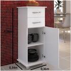 Armário De Cozinha 1 Porta Área De Serviço Branco