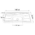 Armário De Cozinha 250cm Com Pia Basim Atacama/off White A15
