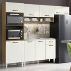 Armário De Cozinha 250cm Com Pia Basim Atacama/off White A15