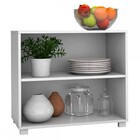 Armário De Cozinha 2 Nichos Branco - Pnr Móveis