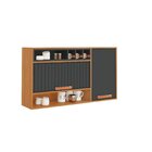 Armário De Cozinha 2 Portas 120cm Porta Horizontal Ripada Em