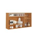 Armário De Cozinha 2 Portas 120cm Porta Horizontal Ripada Em