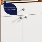 Armário De Cozinha 2 Portas 1 Gaveta Âmbar Branco / Freijó