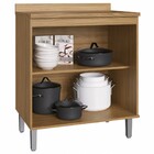 Armário De Cozinha 2 Portas 1 Prateleira Co8200 Naturalle/cri