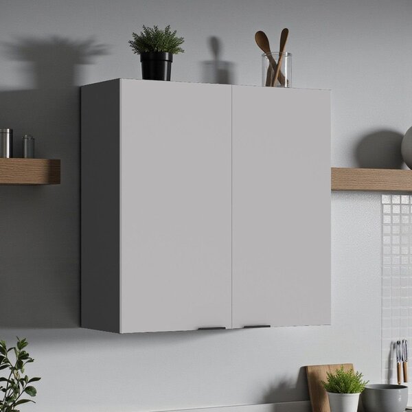 Armário De Cozinha 2 Portas 80cm 100% Mdf Dobradiças Slow Mot