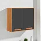 Armário De Cozinha 2 Portas 80cm Nápoles Itatiaia Cinamomo/gr