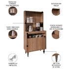 Armário De Cozinha 2 Portas Cantinho Do Café 70cm Bella M24 F