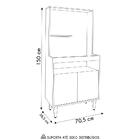 Armário De Cozinha 2 Portas Cantinho Do Café 70cm Bella M24 F