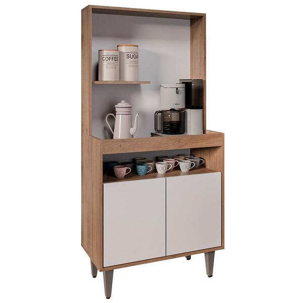 Armário De Cozinha 2 Portas Cantinho Do Café 70cm Bella M24 F