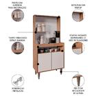 Armário De Cozinha 2 Portas Cantinho Do Café 70cm Bella M24 F