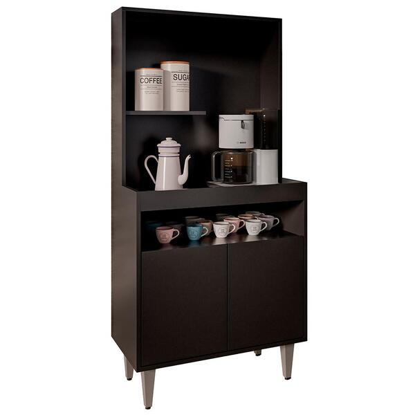 Armário De Cozinha 2 Portas Cantinho Do Café 70cm Bella M24 P