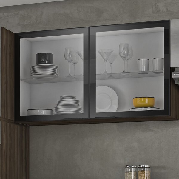 Armário De Cozinha 2 Portas De Vidro Gourmet G3 Itatiaia Noga