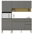Armário De Cozinha 3 Peças Balcão 150cm Com Tampo Lina16 Z06