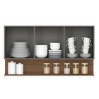 Armário De Cozinha 3 Peças Balcão 150cm Com Tampo Lina16 Z06