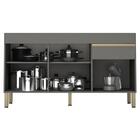 Armário De Cozinha 3 Peças Balcão Sem Tampo 150cm Lina12 Z06