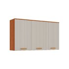 Armário De Cozinha 3 Portas 120cm Com Textura Friz 3d Itafriz