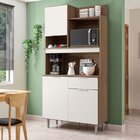 Armário De Cozinha 3 Portas 1 Gaveta Julia  Carvalho/off White