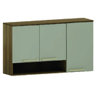 Armário De Cozinha 3 Portas Triplo Aéreo Módulo Suspenso Made