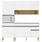 Armário De Cozinha 4 Peças Balcão 120cm Com Pia Lina09 Z06 Su