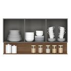 Armário De Cozinha 4 Peças Balcão 150cm Com Pia Lina19 Z06 Gr