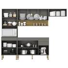 Armário De Cozinha 4 Peças Balcão Sem Tampo 120cm Lina04 Z06