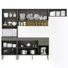 Armário De Cozinha 4 Peças Balcão Sem Tampo 120cm Lina04 Z06