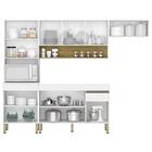 Armário De Cozinha 4 Peças Balcão Sem Tampo 120cm Lina04 Z06