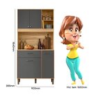 Armario De Cozinha 4 Portas 1 Gaveta Erva Doce 90 Freijo/chum