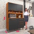 Armário De Cozinha 4 Portas 2 Gavetas 3 Nichos Sofia Plus Imo