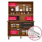 Armário De Cozinha 4 Portas 2 Gavetas 3 Nichos Sofia Plus Imo