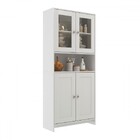 Armário De Cozinha 4 Portas 2 Prateleiras Branco - Decibal