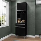 Armário De Cozinha 4 Portas Catanzaro Preto