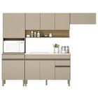 Armário De Cozinha 5 Peças Balcão Com Pia 120cm Lina10 K02 Va