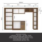 Armário De Cozinha 5 Peças Liris Boreal - Móveis Arapongas