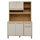 Armário De Cozinha 5 Portas 1 Gaveta Agata Cinamomo/off White