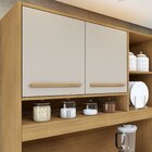 Armário De Cozinha 5 Portas 1 Gaveta Agata Cinamomo/off White