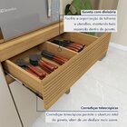 Armário De Cozinha 5 Portas 1 Gaveta Canastra Cinamomo/off Wh