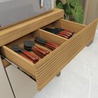 Armário De Cozinha 5 Portas 1 Gaveta Canastra Cinamomo/off Wh