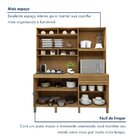 Armário De Cozinha 5 Portas 1 Gaveta Canastra Cinamomo/off Wh