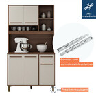 Armário De Cozinha 5 Portas 1 Gaveta E Nichos Ametista Valdem