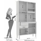 Armário De Cozinha 5 Portas 2 Gavetas Atlanta Sallêto Móveis