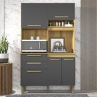 Armário De Cozinha 5 Portas 2 Gavetas Atlanta Sallêto Móveis